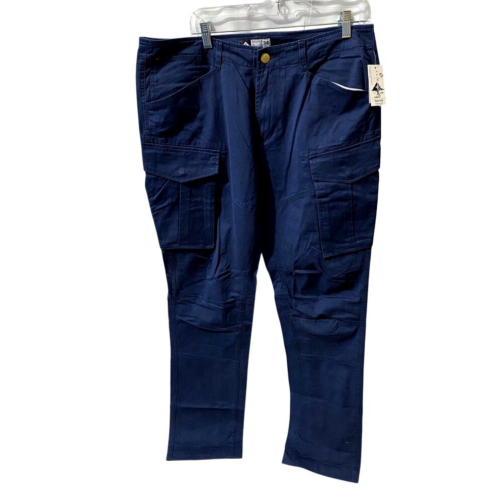 LRG BLUE CARGO PANTS — Lifted Research Group Utility Trousers NWT Size 34